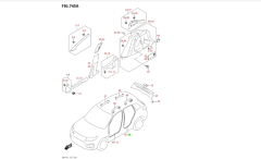76296-54P00-000 SUZUKİ VİTARA SOL ARKA KAPI FİTİLİ